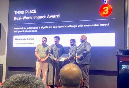 طلبة الهندسة المدنية يحصدون المركز الثالث في الابتكار الهندسي